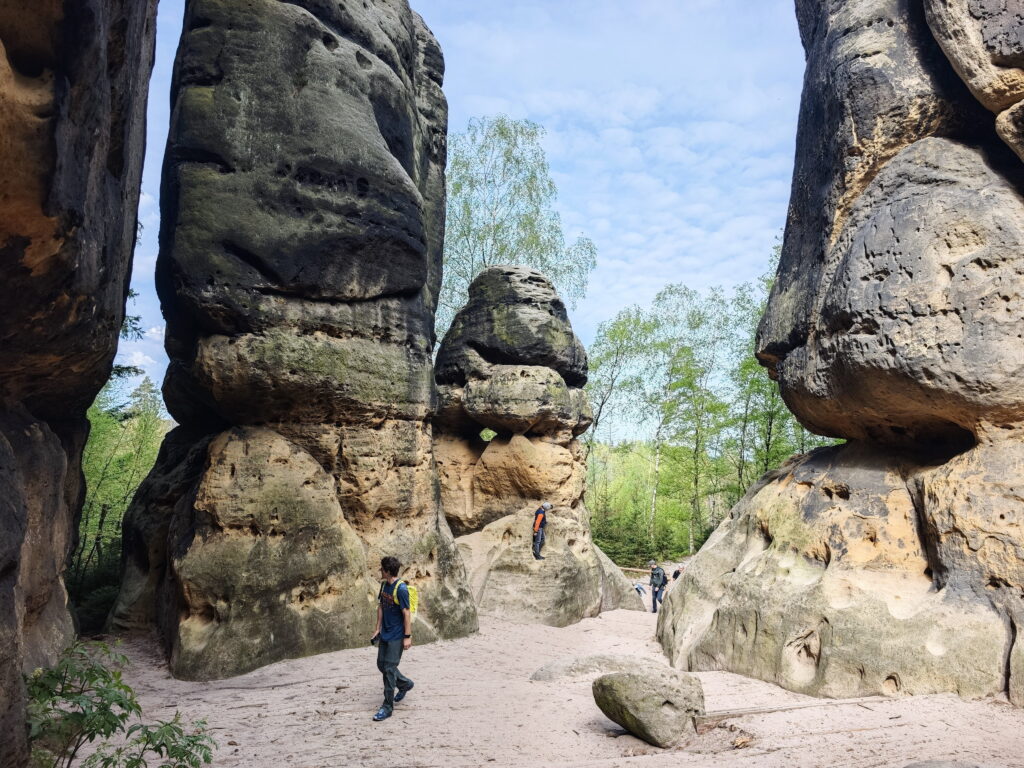 Feudaler Zugang in die Schrammsteine - das Große Schrammtor