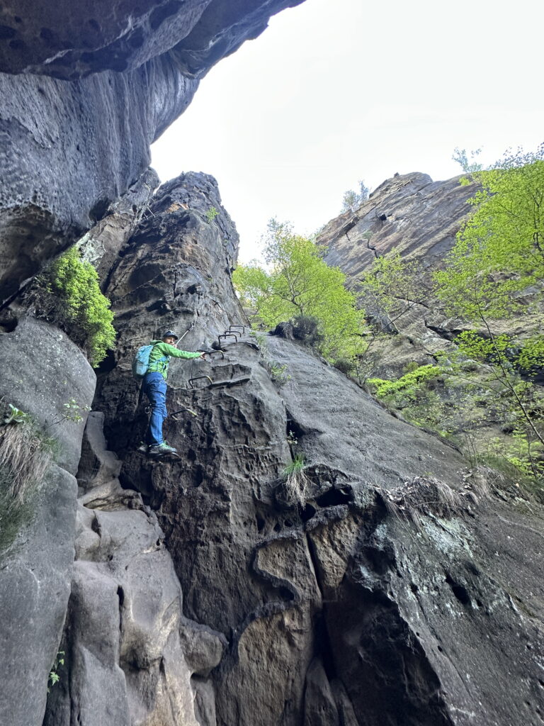 Einstieg in die Untere Häntzschelstiege
